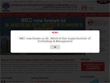Tablet Screenshot of niecdelhi.ac.in